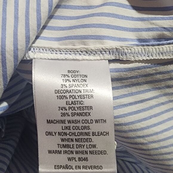 Maison Jules Women's Off The Shoulder Top Blue Size Medium - Picture 8 of 9